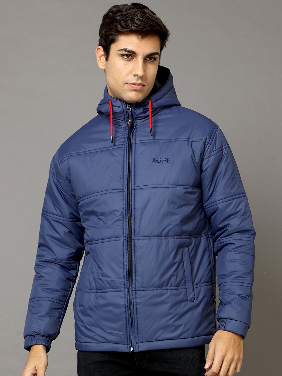 

Rope Men Padded Jacket, Navy blue