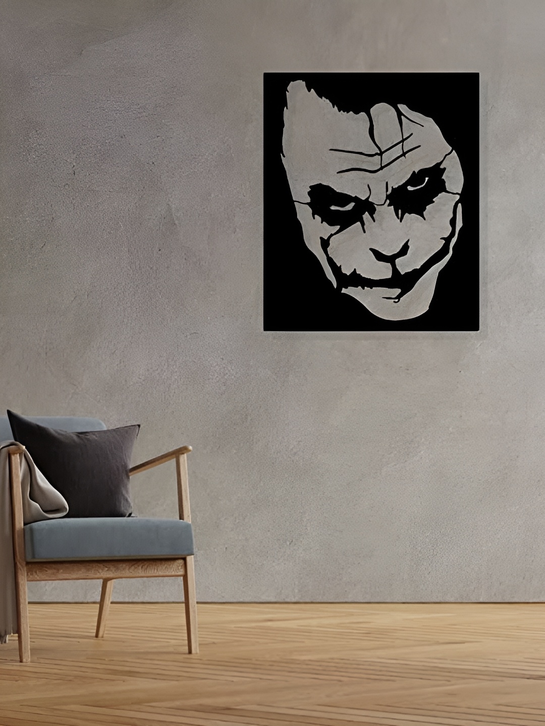 

ARTROOMS Black Joker Metal Wall Hanging