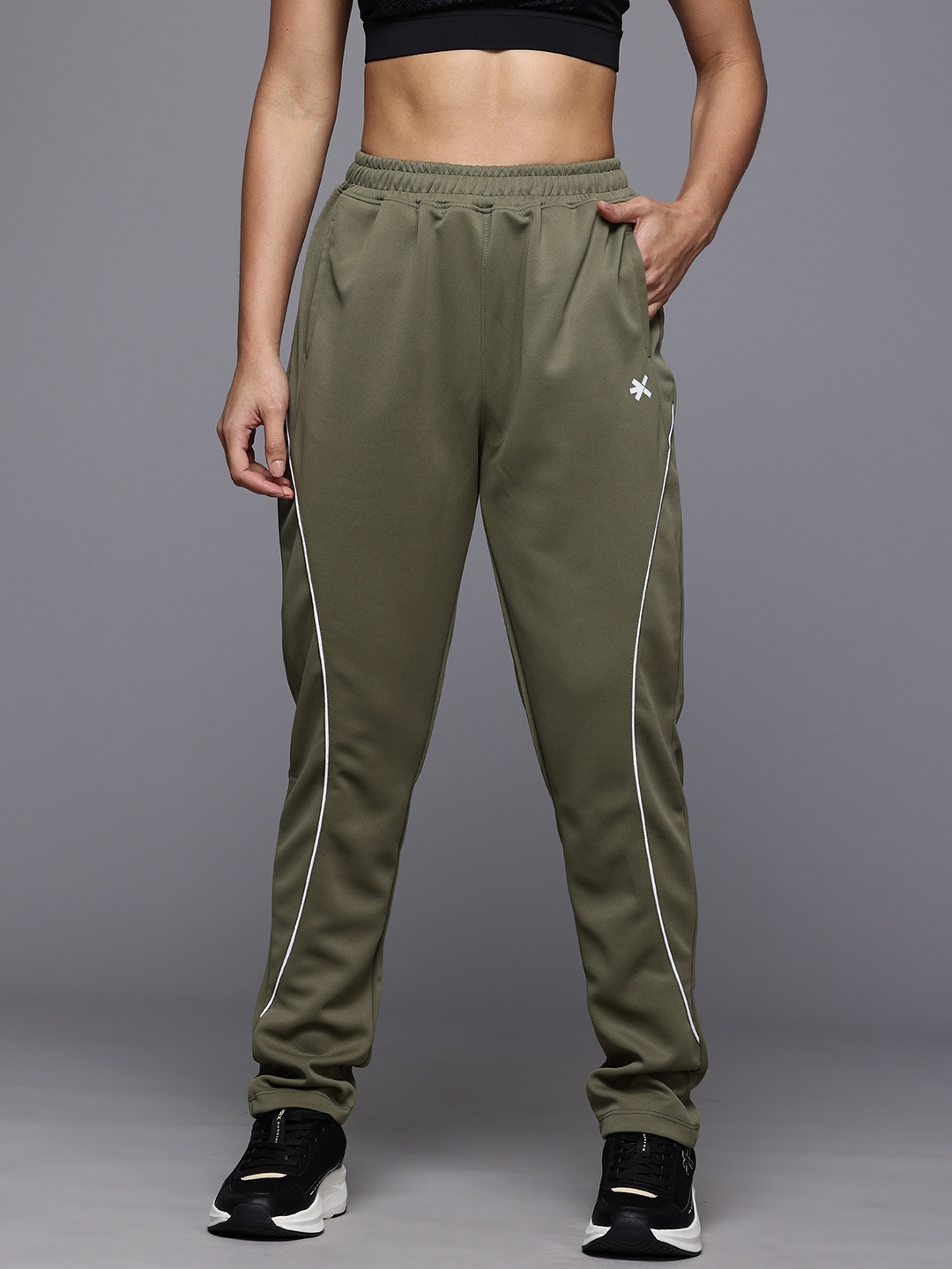 

HRX by Hrithik Roshan Women Rapid-Dry Training Track Pants, Olive