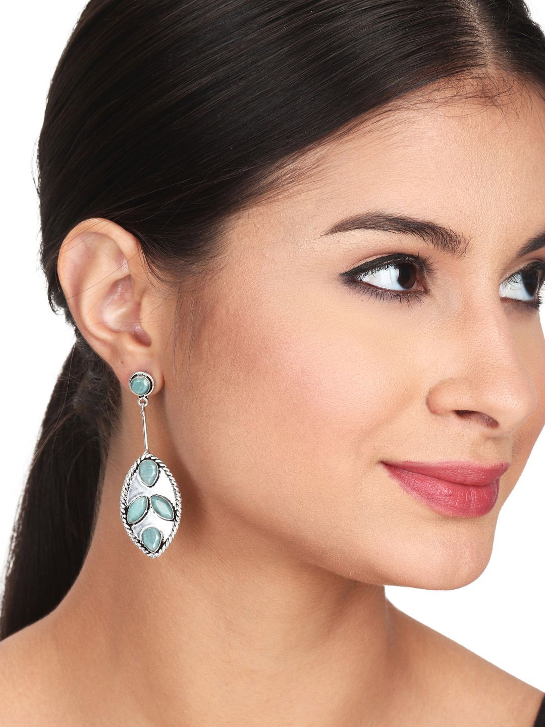 

Anvik Silver-Plated Contemporary Drop Earrings