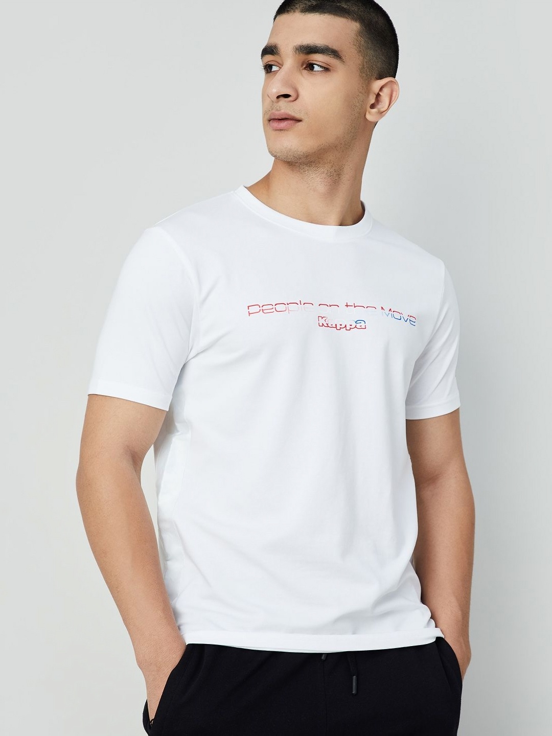 

Kappa Men Typography Applique T-shirt, White