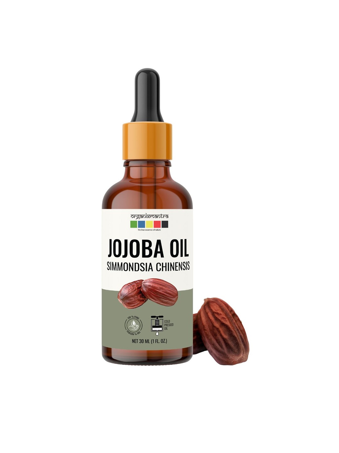 

Organix Mantra Cold Pressed Organic Jojoba Oil - 30ml, Yellow