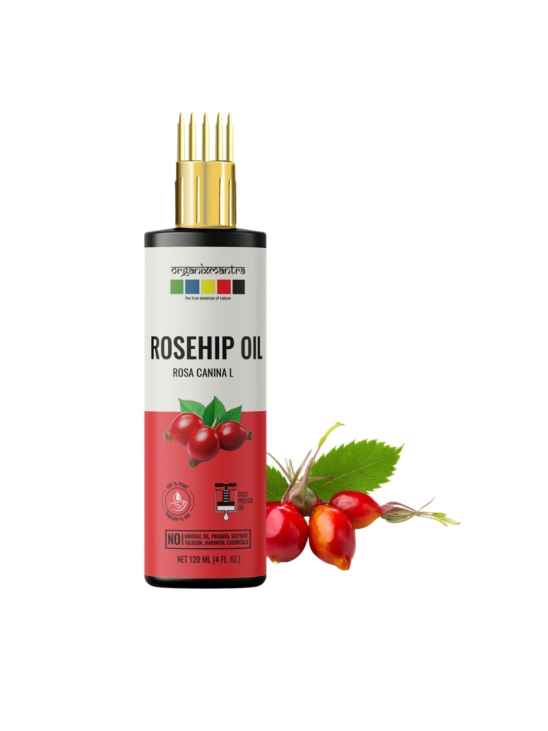 

Organix Mantra Cold Pressed Organic Rosehip Seed Oil - 120ml, Yellow