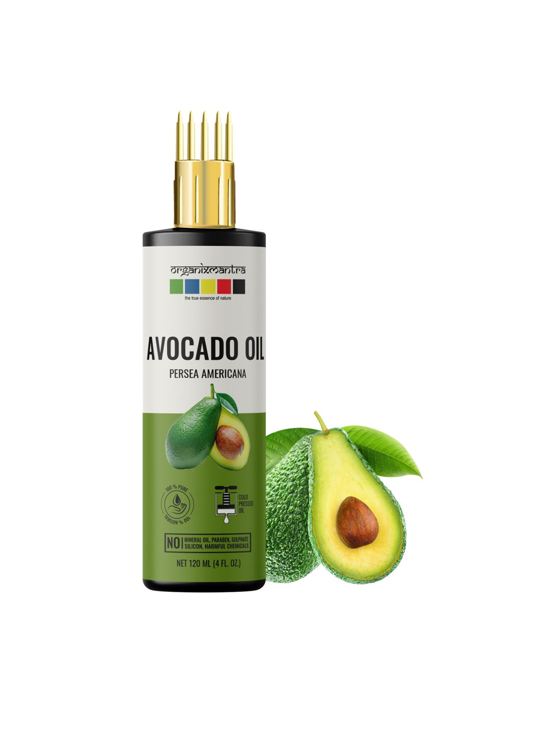 

Organix Mantra Cold Pressed Organic Avocado Oil - 120ml, Green