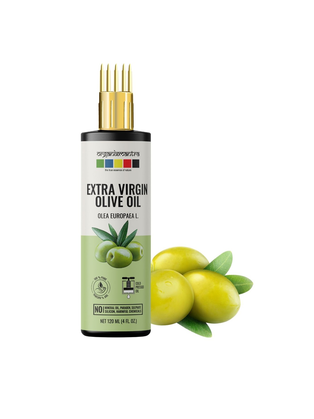 

Organix Mantra Pure & Cold Pressed Organic Extra Virgin Olive Oil - 120ml, Green