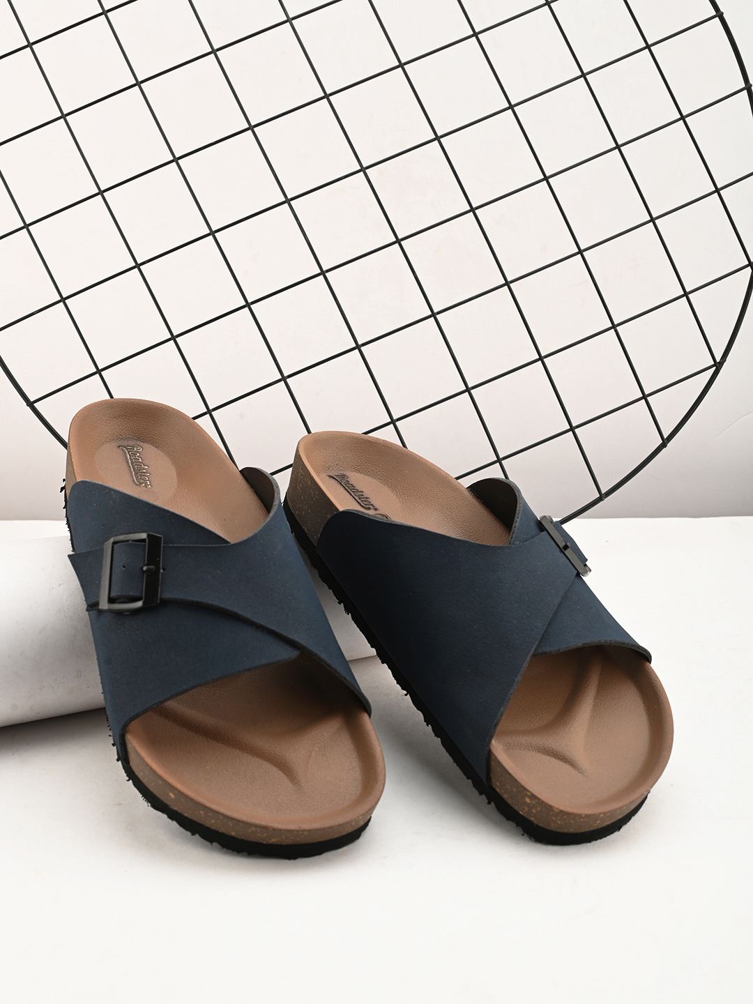 

The Roadster Lifestyle Co Men Slip On Sandals, Blue