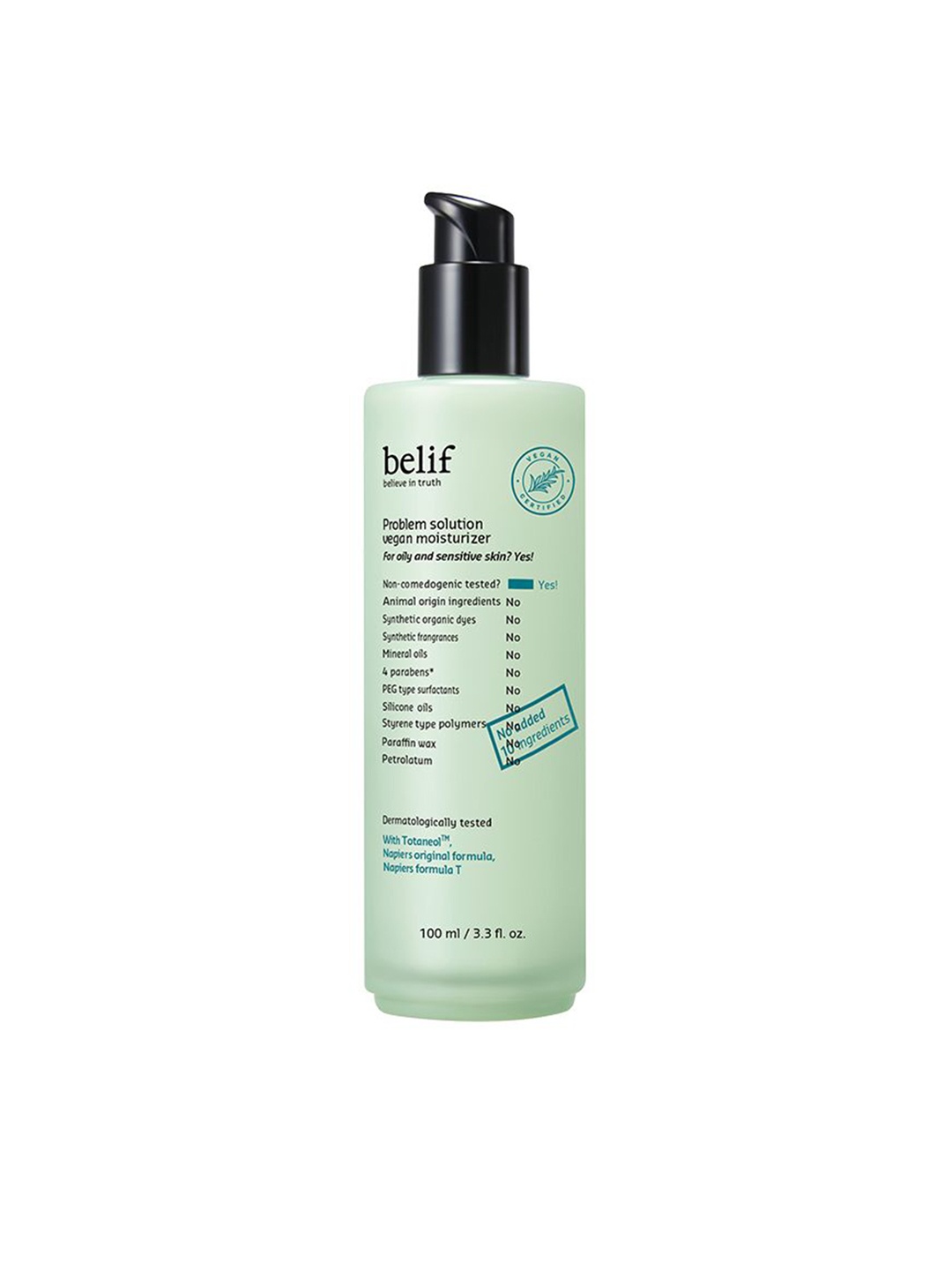 

belif Problem Solution Vegan Moisturizer with Tea Tree Oil - 100 ml, Green