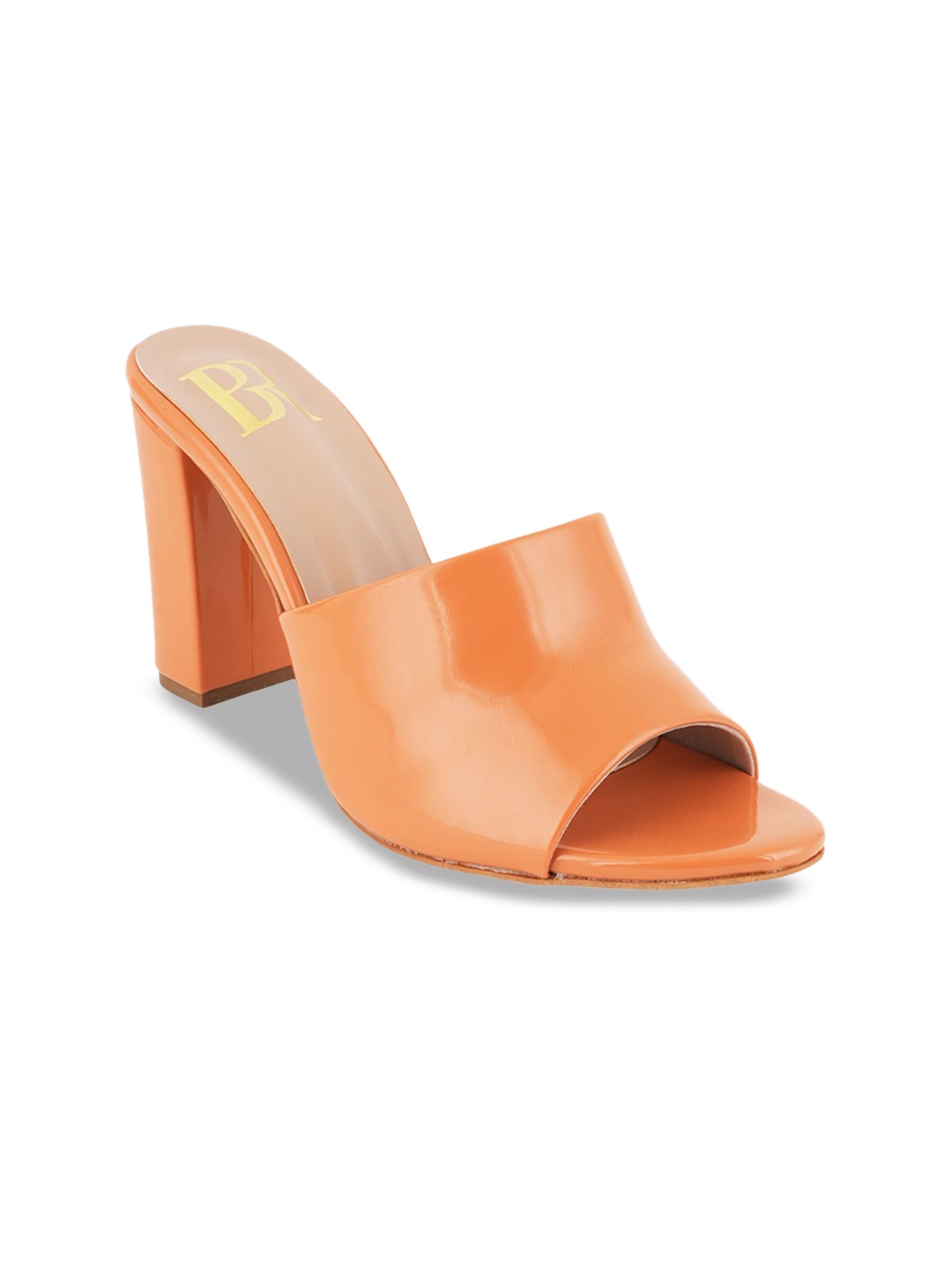 

Bella Rosa Open Back Block Sandals, Orange
