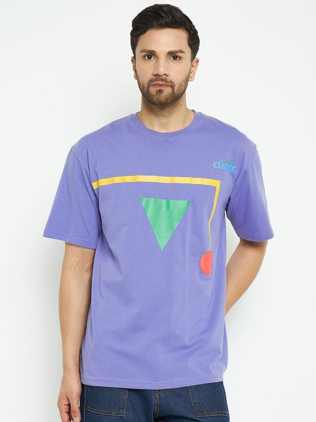 

Skidlers Men Printed T-shirt, Lavender