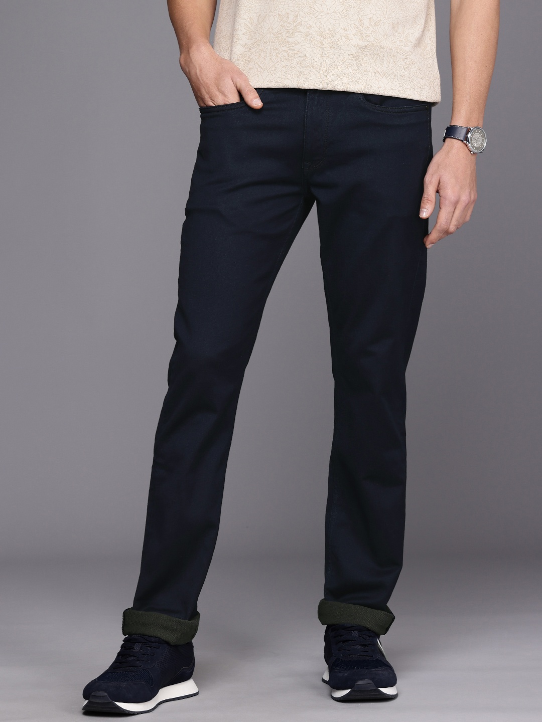 

Louis Philippe Jeans Men Slim Fit Stretchable Jeans, Blue