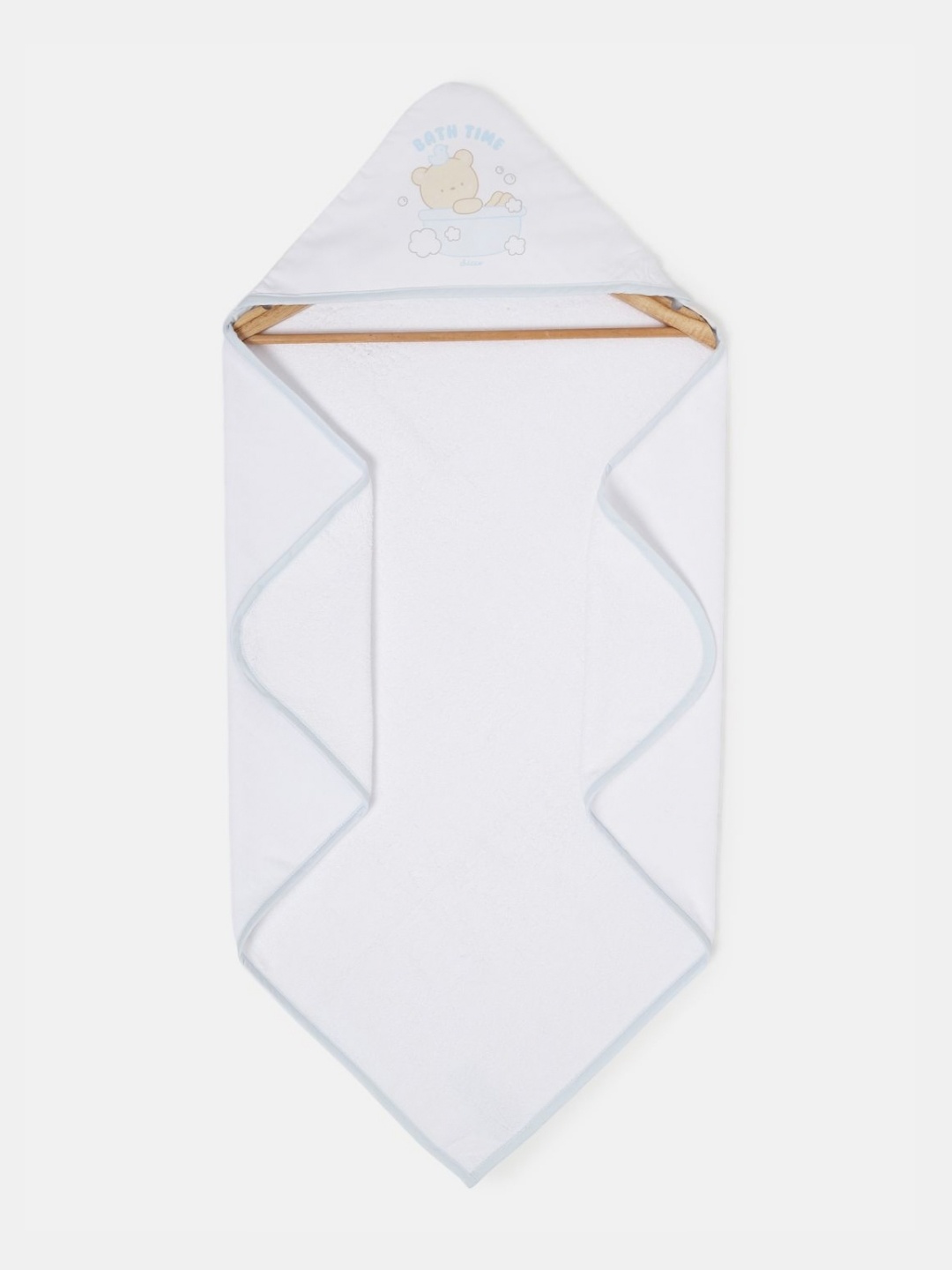 

Chicco Blue & White Printed Cotton 380 GSM Bath Towel