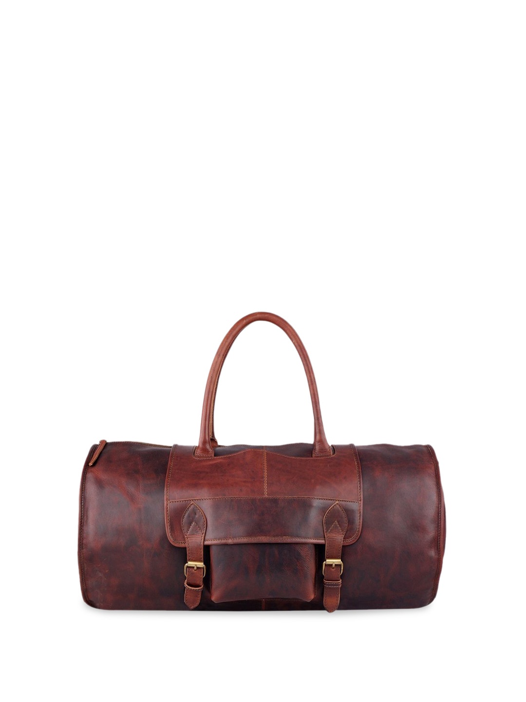 

MaheTri Leather Duffel Bag, Brown