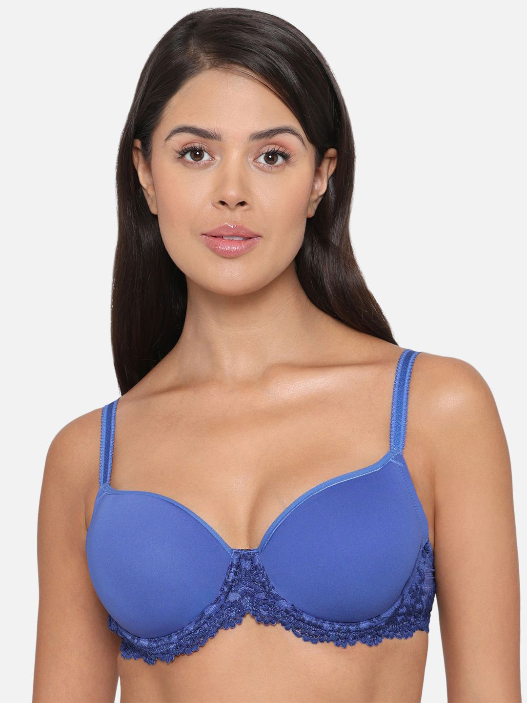 

Wacoal Full Coverage Underwired Lightly Padded Push-Up Bra, Blue