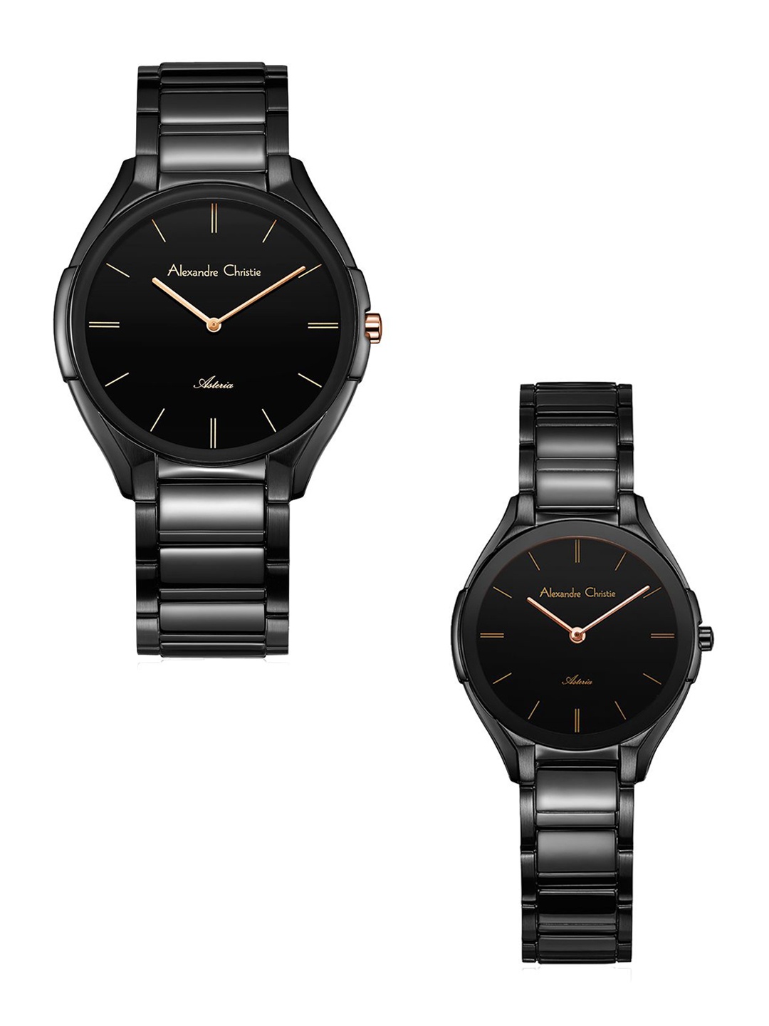 

Alexandre Christie Men Dial & Stainless Steel Bracelet Style Straps Analogue Watch 8610MHLHIPBA, Black