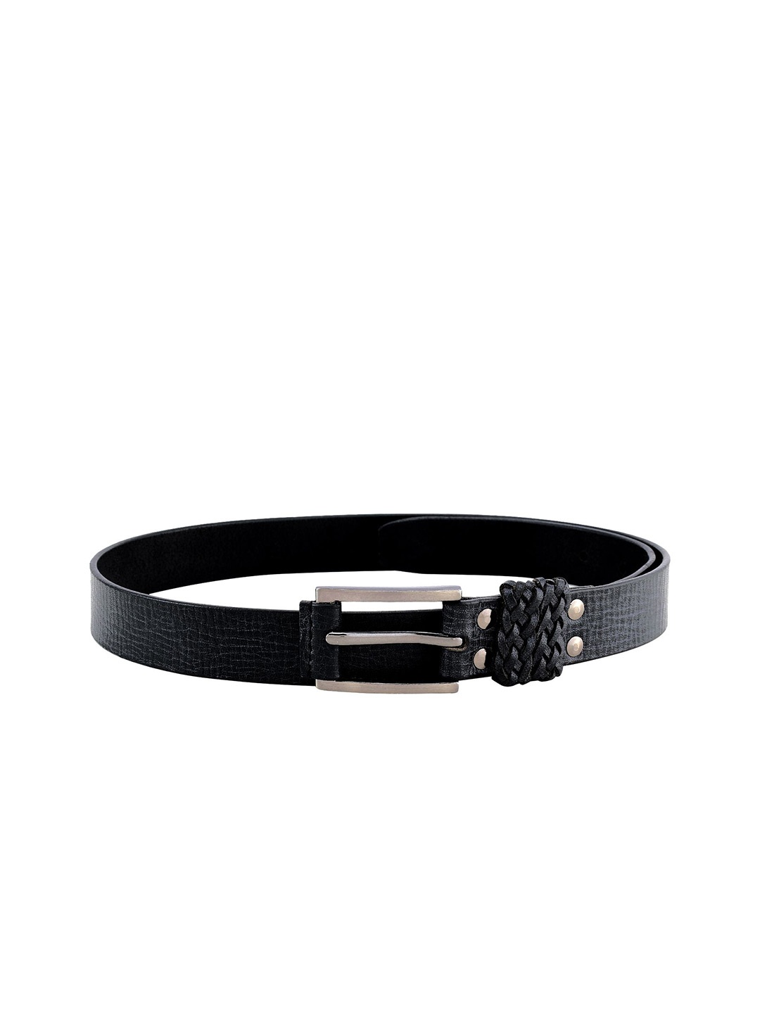 

Aditi Wasan Men Textured Leather Formal Belt, Black