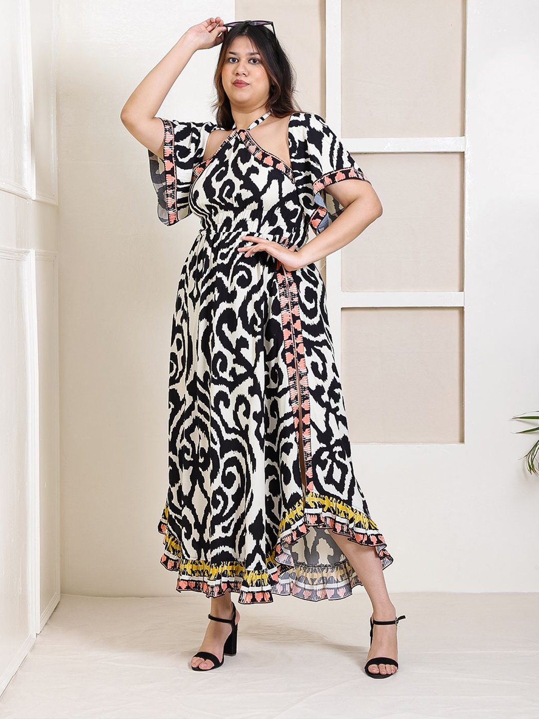 

DEEBACO Printed Maxi Dress, Multi