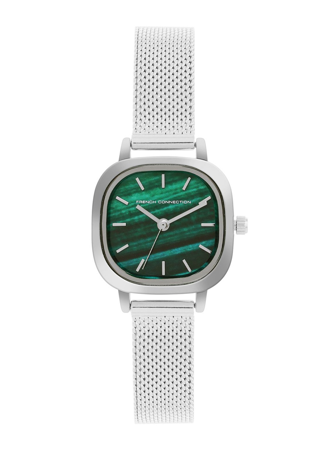 

French Connection Women Printed Dial & Stainless Steel Bracelet Style Straps Analogue Watch FCU2SM, Green