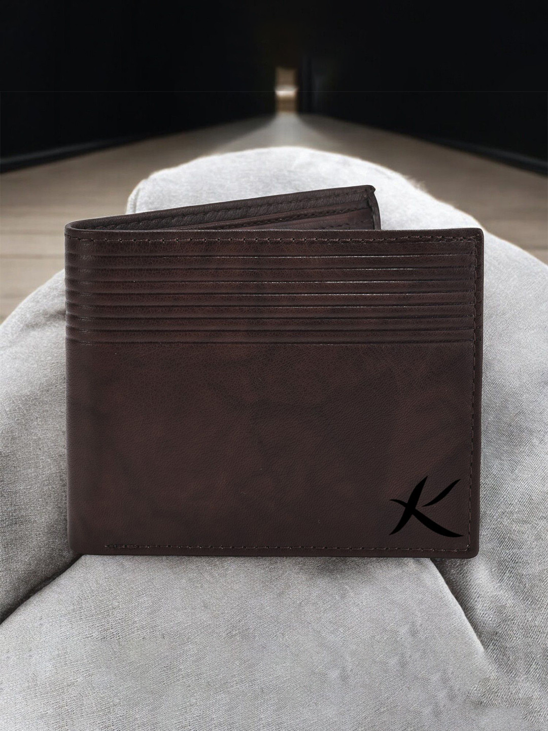 

Kastner Men Leather Two Fold Wallet, Brown