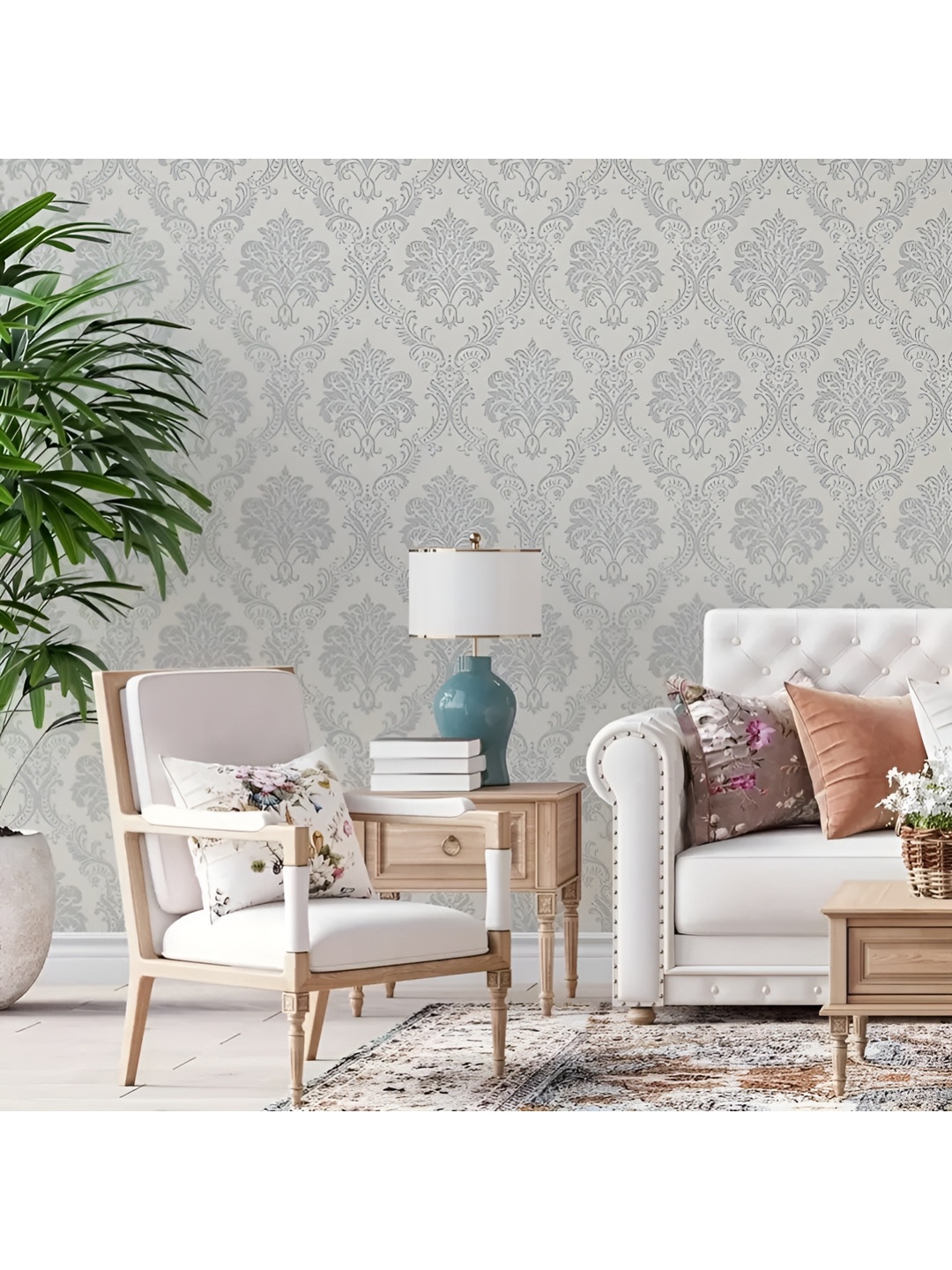 

Aura Beige & Grey Printed Self Adhesive Wall Sticker