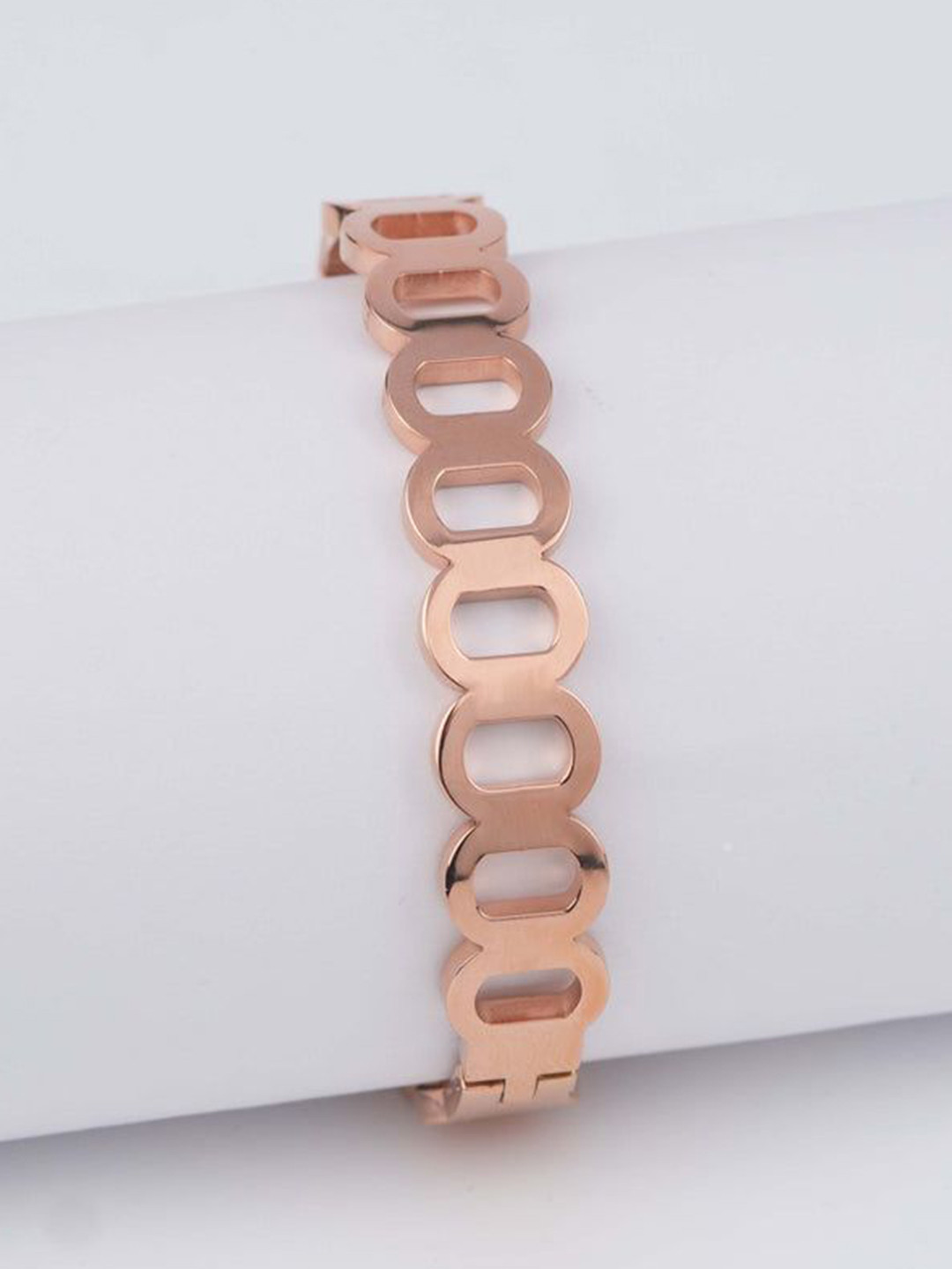 

The Pari Cubic Zirconia Rose Gold Plated Wraparound Bracelet