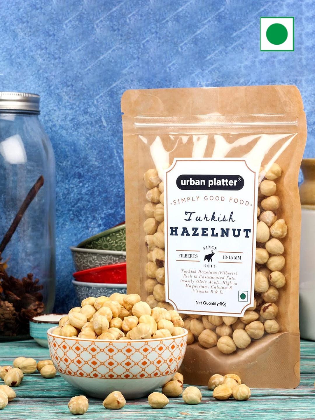

URBAN PLATTER Turkish Hazelnuts- 1KG, Beige