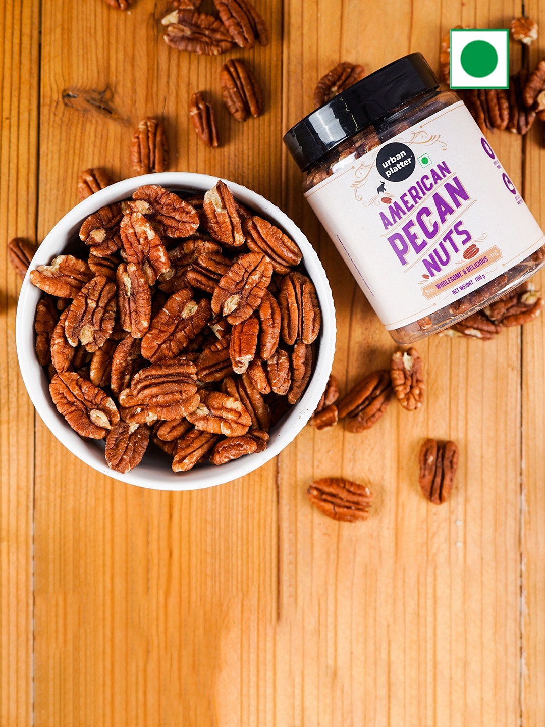 

URBAN PLATTER American Pecan Nuts 100g, Brown