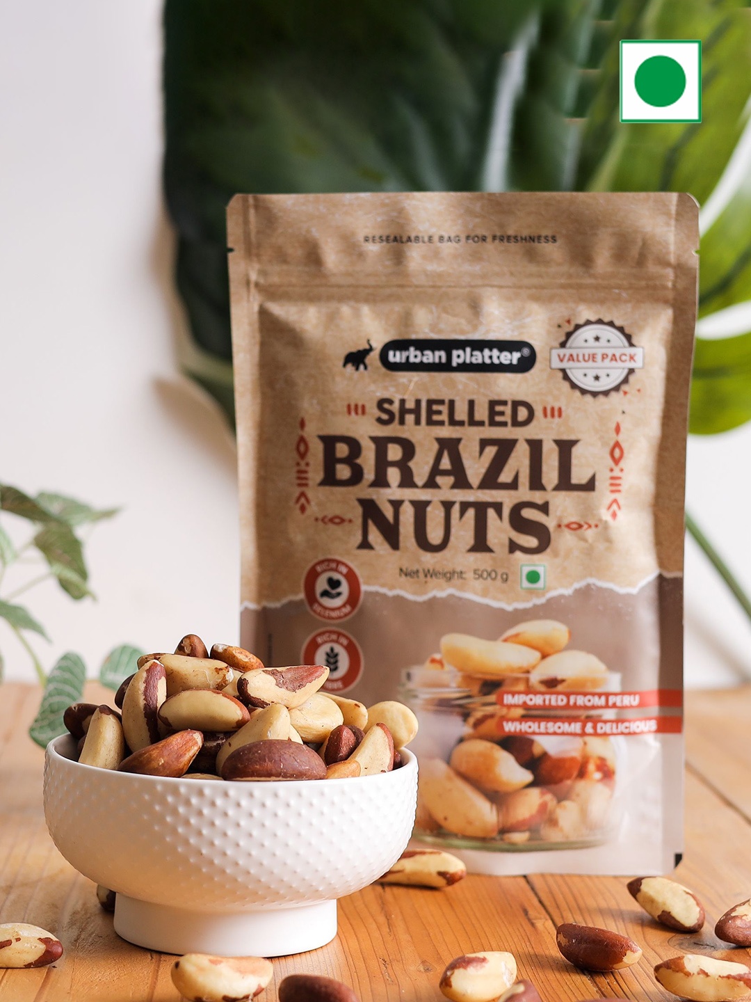 

URBAN PLATTER Exotic Brazil Nuts- 500g, Assorted