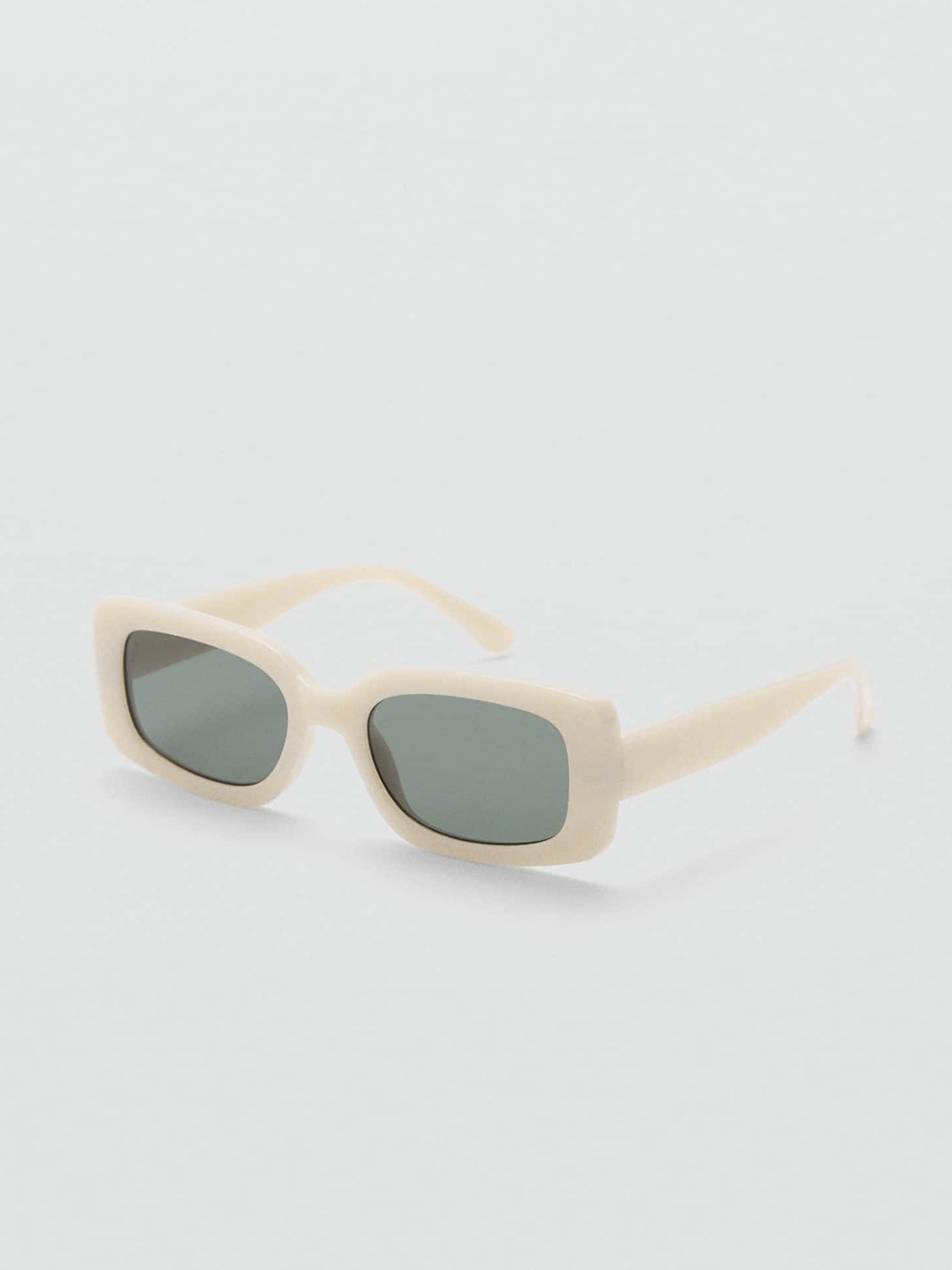 

MANGO Women Rectangle Sunglasses with UV Protected Lens, Olive