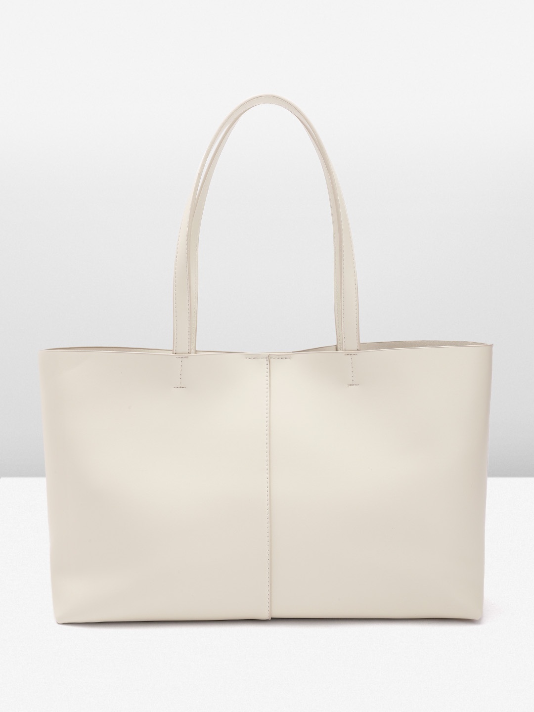 

MANGO Structured Shoulder Bag, Off white