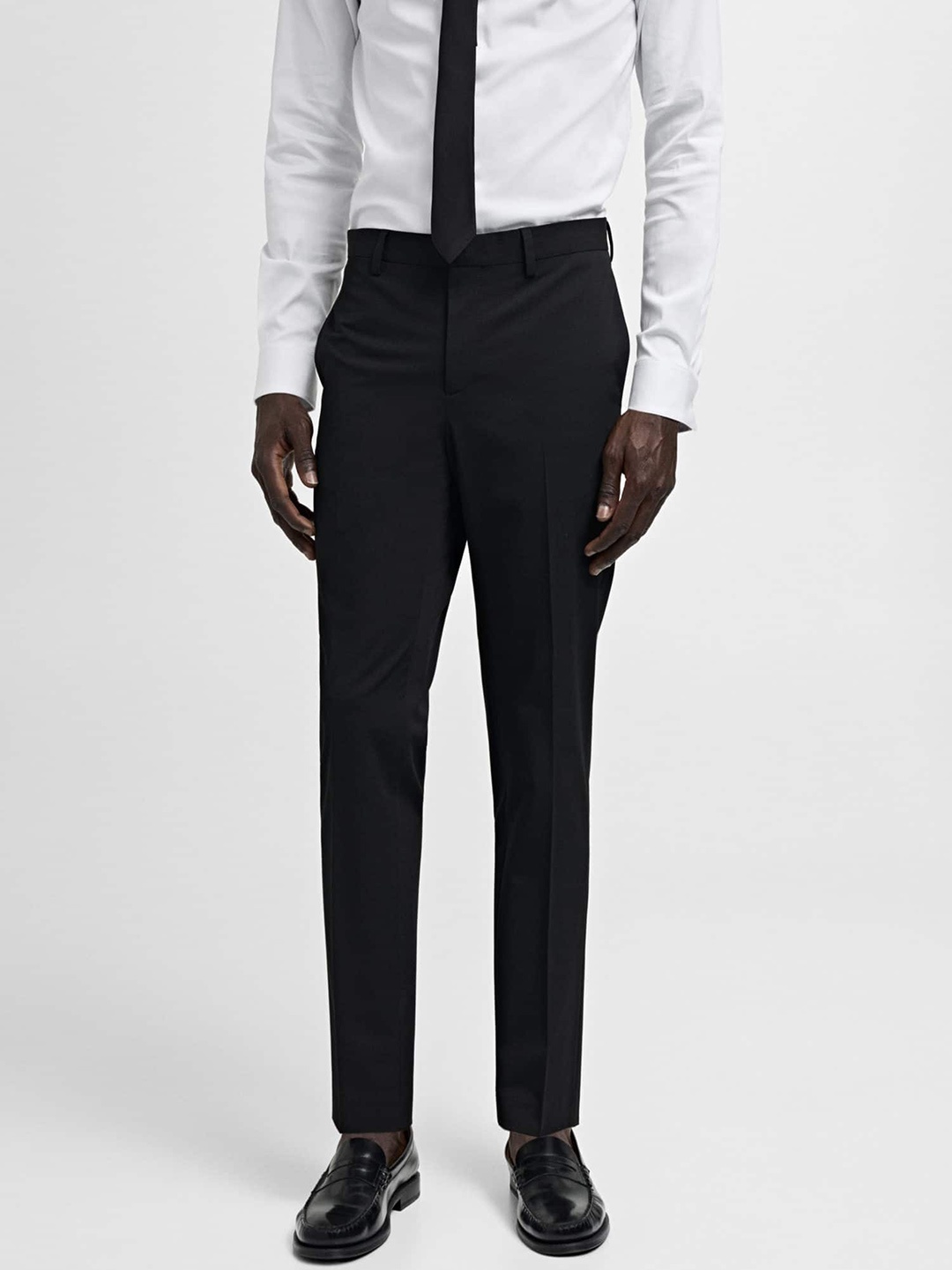 

MANGO MAN Super Slim-fit Chinos, Black