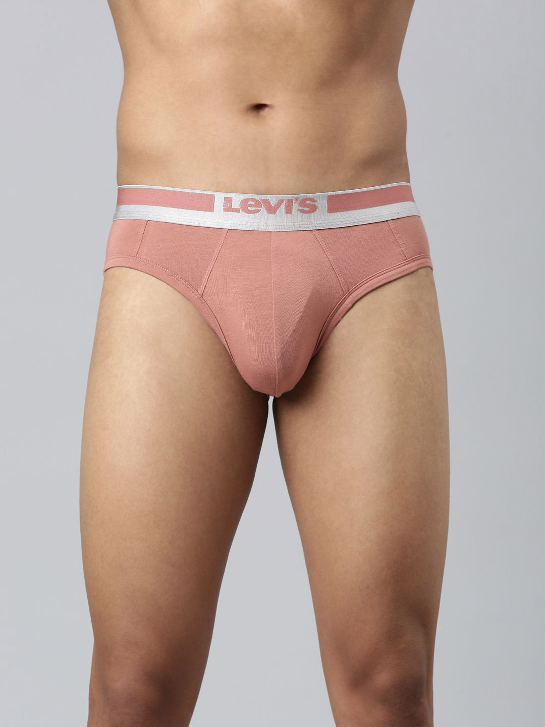 

Levi's 029 Supima Cotton Prime Brief for Men with Comfort & Smartskin Technology, Pink