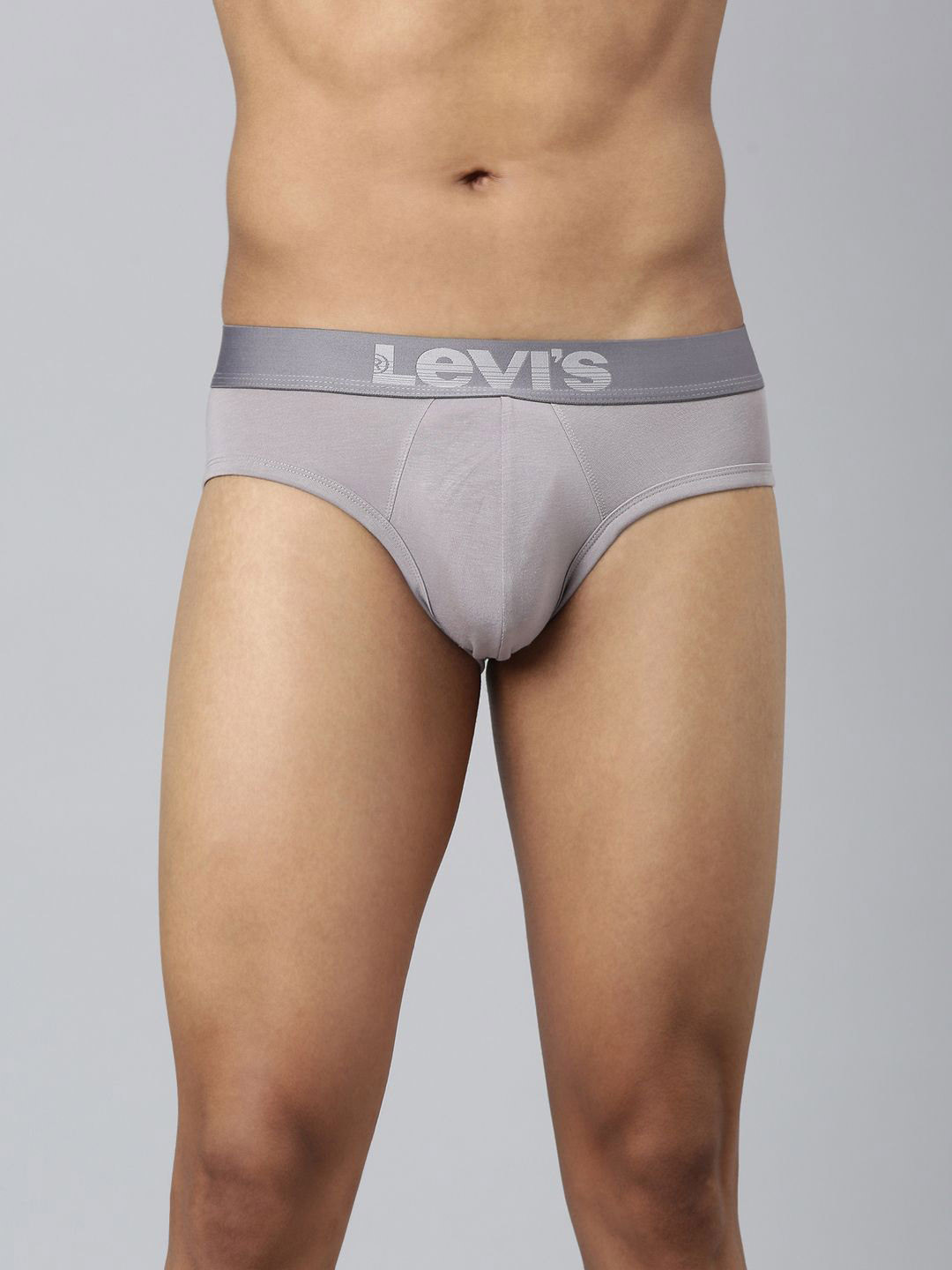 

Levis Men Supima Cotton Premium Briefs with Tag Free Comfort, Smartskin STYLE#031A Gull, Silver