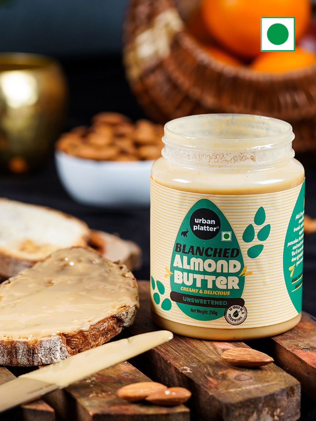 

URBAN PLATTER Blanched Almond Butter-250g, Tan