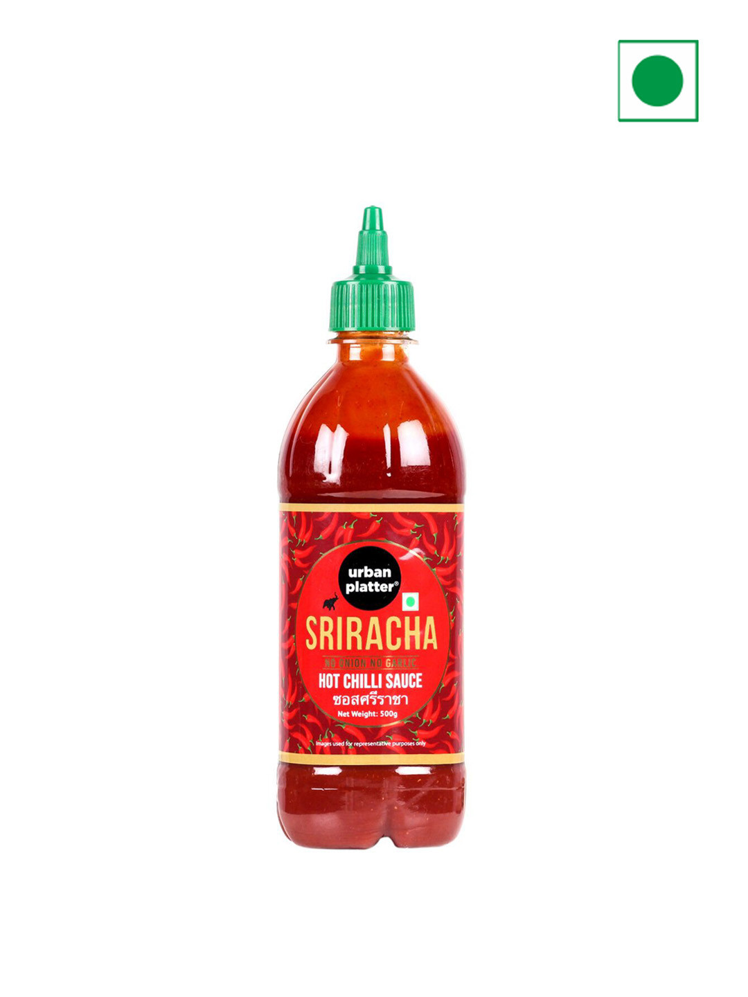 

URBAN PLATTER No Onion No Garlic Sriracha Sauce, 500g, Red