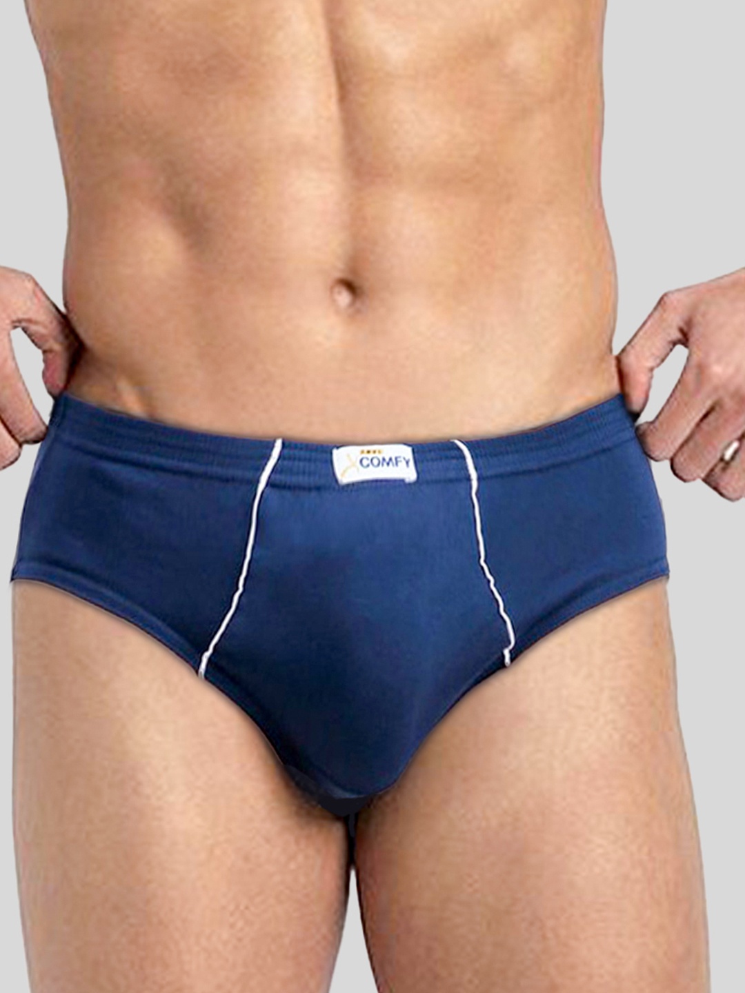 

AMUL COMFY Pure Cotton Basic Briefs AC-CBRIIE-AF-S-1PC, Blue