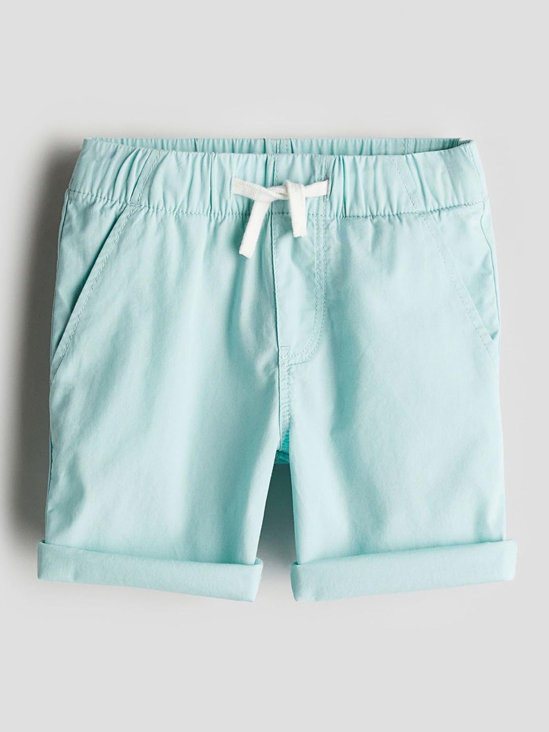 

H&M Boys Cotton Shorts, Turquoise blue