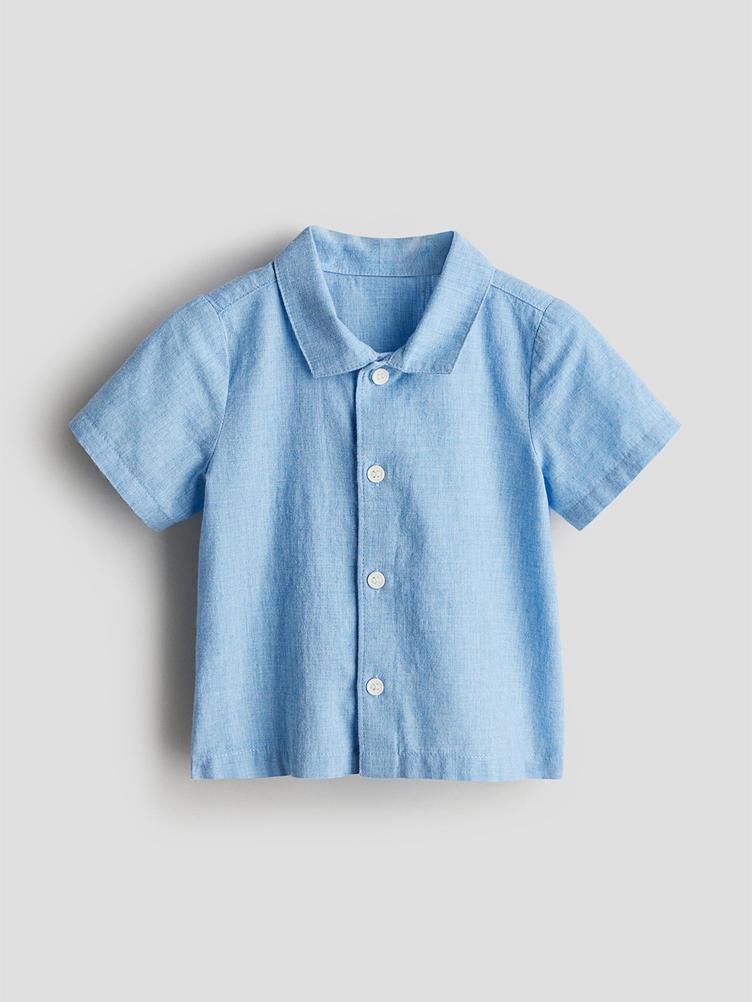 

H&M Boys Short Sleeved Pure Cotton Shirts, Blue