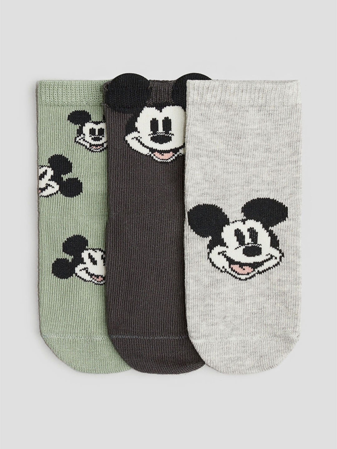 

H&M Infant Boys 3-Pack Motif-Detail Socks, Green