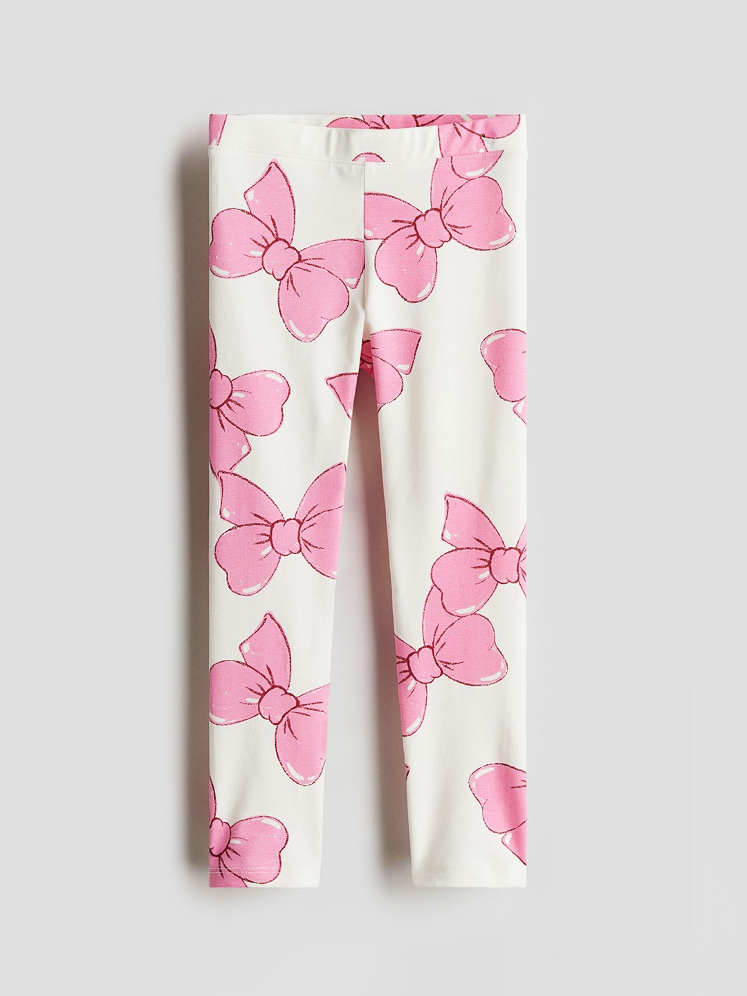 

H&M Girls Printed Jersey Leggings, White