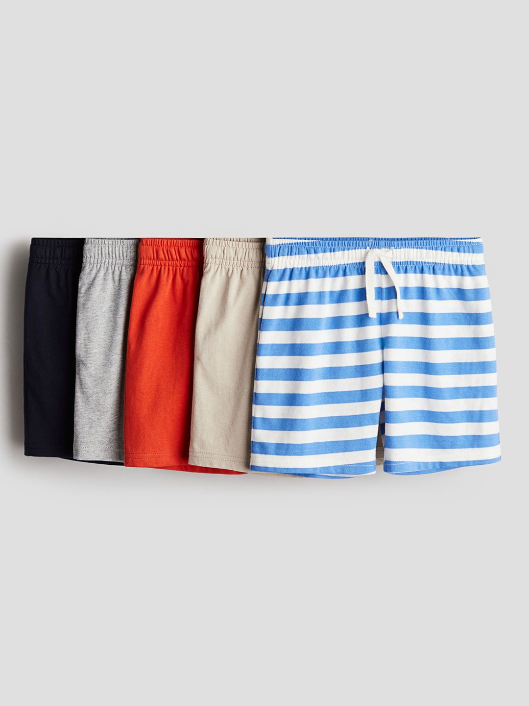 

H&M Boys 5-Pack Cotton Jersey Shorts, Beige