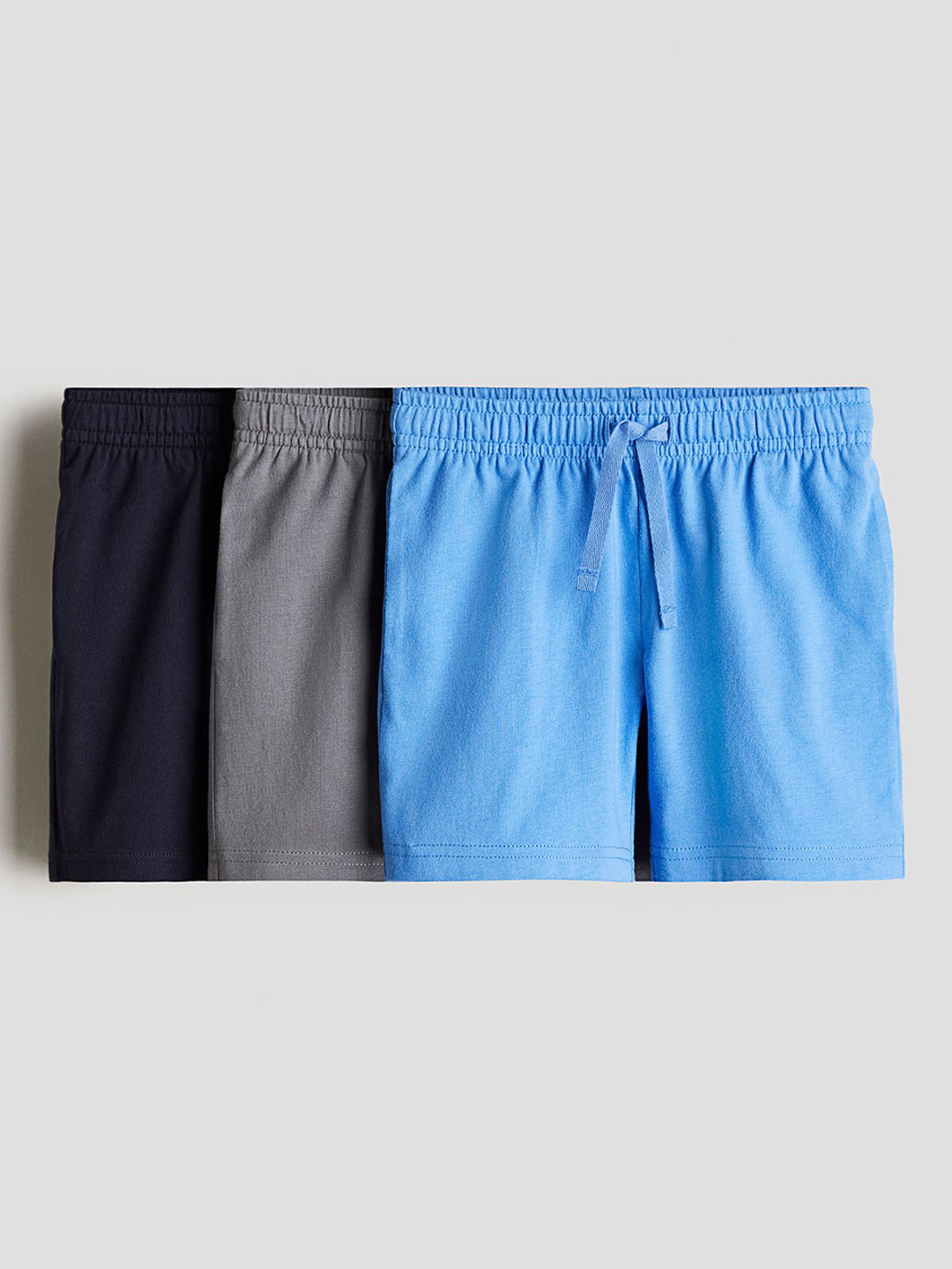 

H&M Boys 3-Pack Cotton Jersey Shorts, Blue