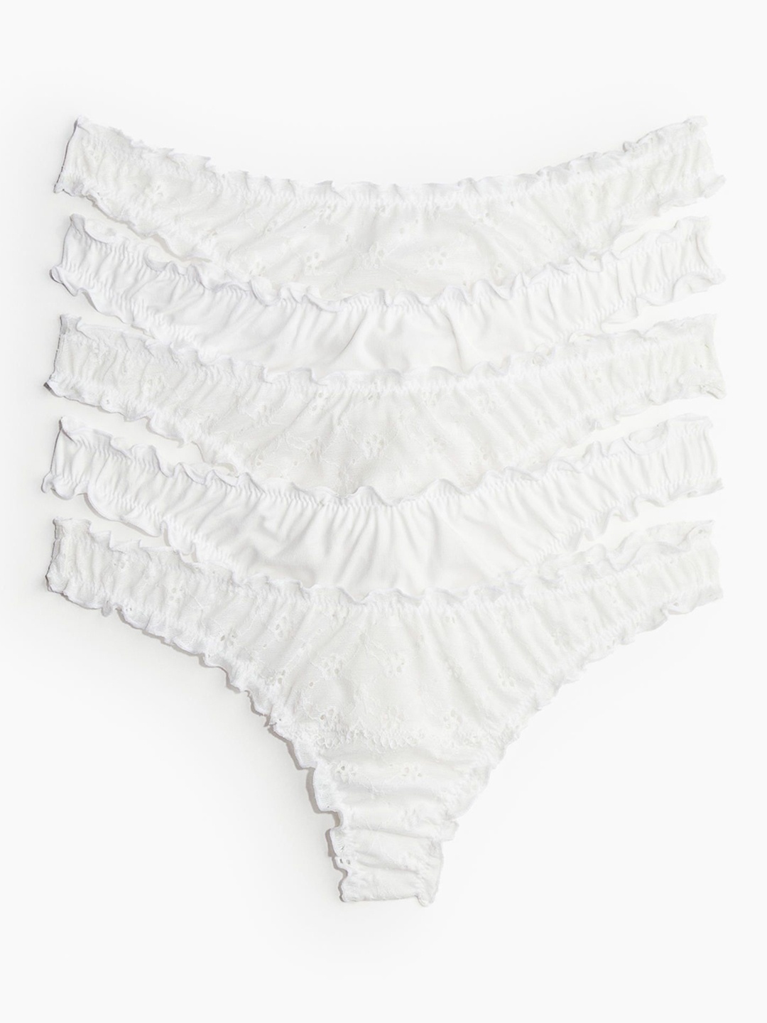 

H&M 5-Pack Thong Briefs 0994042049, White