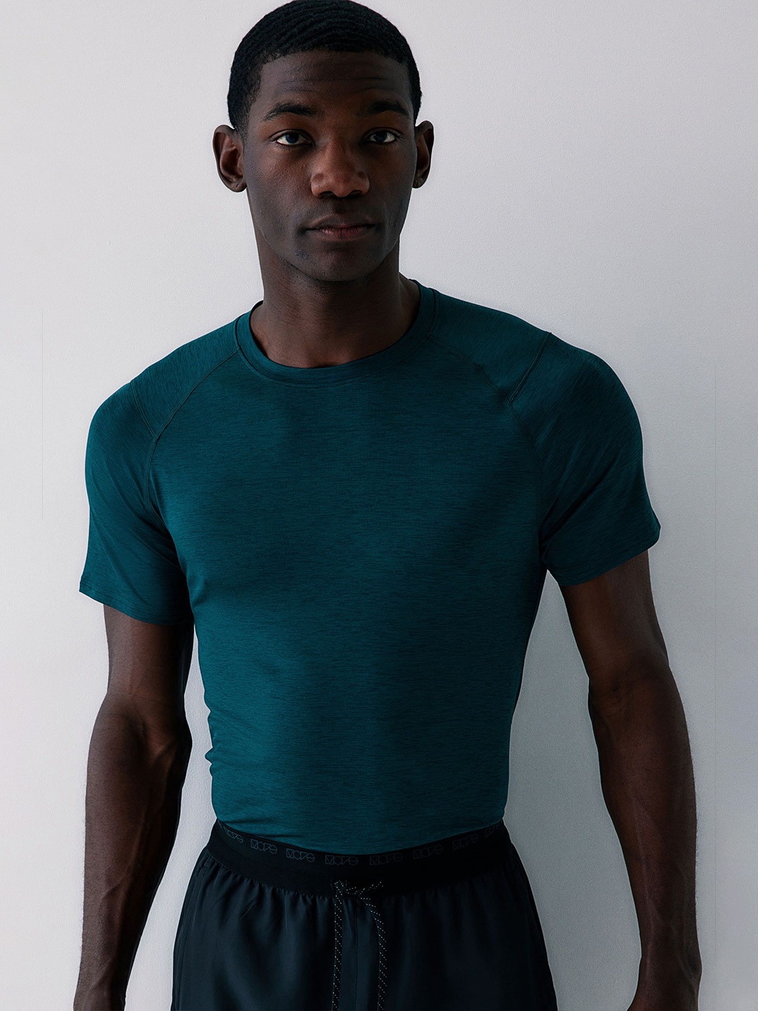 

H&M DryMove Muscle Fit Pro Training T-Shirt, Turquoise blue
