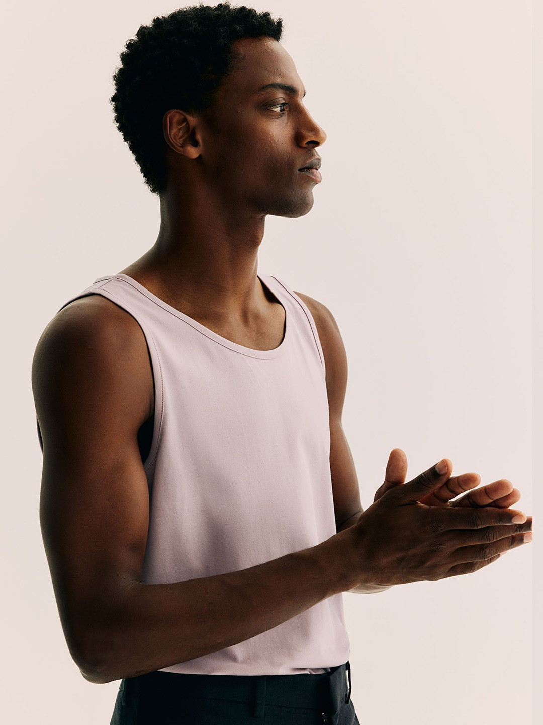 

H&M Men Regular Fit Vest top, Pink