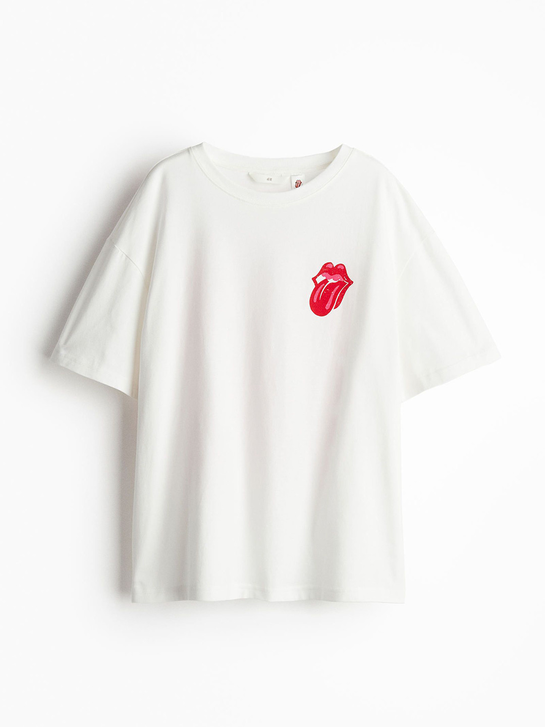 

H&M Oversized Printed T-shirt, White