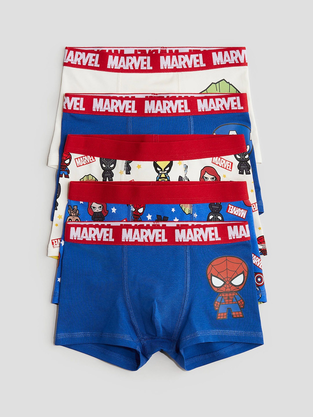 

H&M Boys 5-Pack Boxer Shorts, White