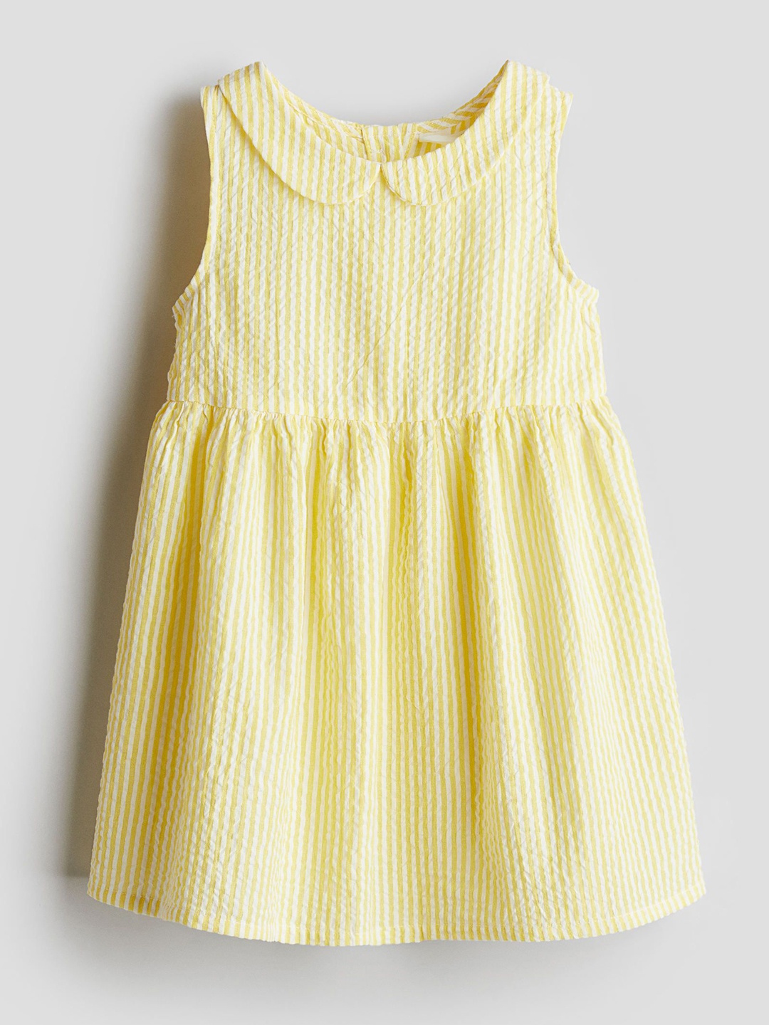 

H&M Girls Pure Cotton Dresses, Yellow