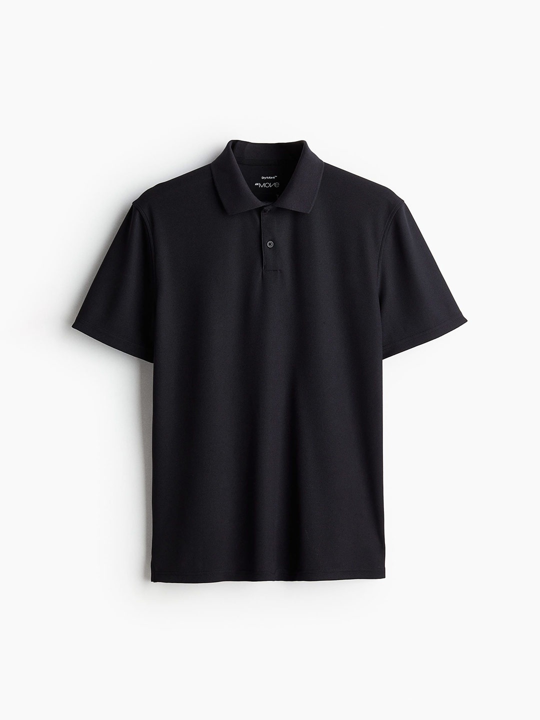 

H&M Men Piqu Sports Top, Black