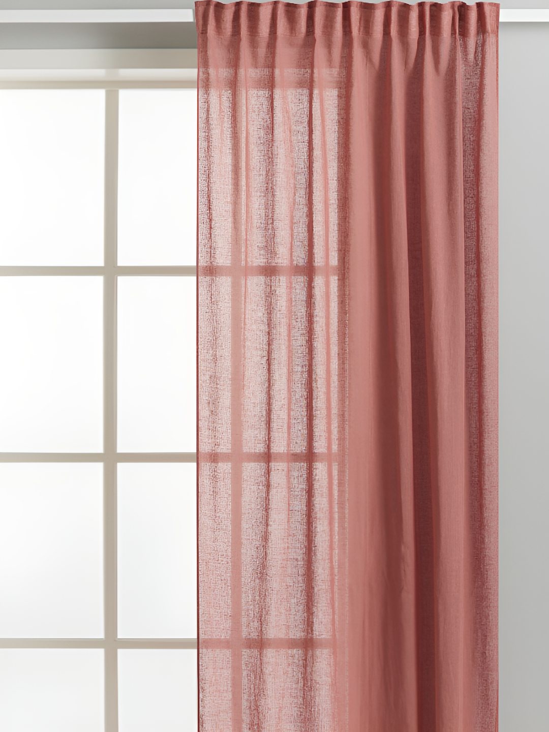 

H&M Red 2-Pack Linen-Blend Curtains