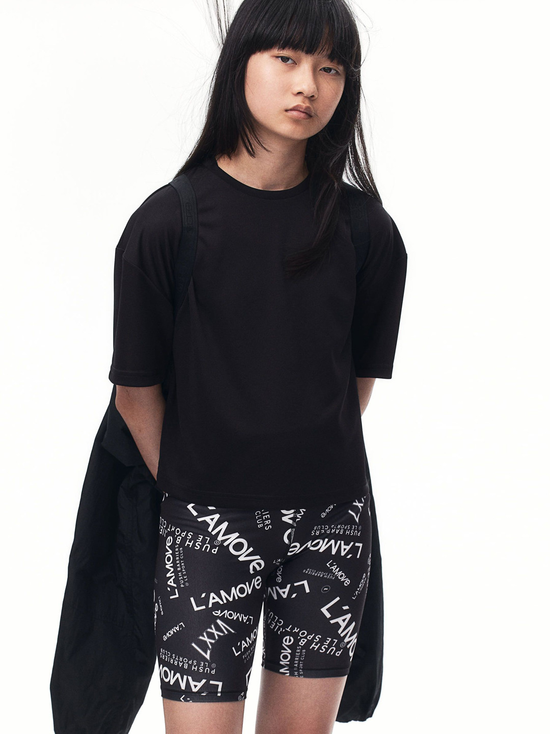

H&M 2-Piece DryMove Sports Set, Black